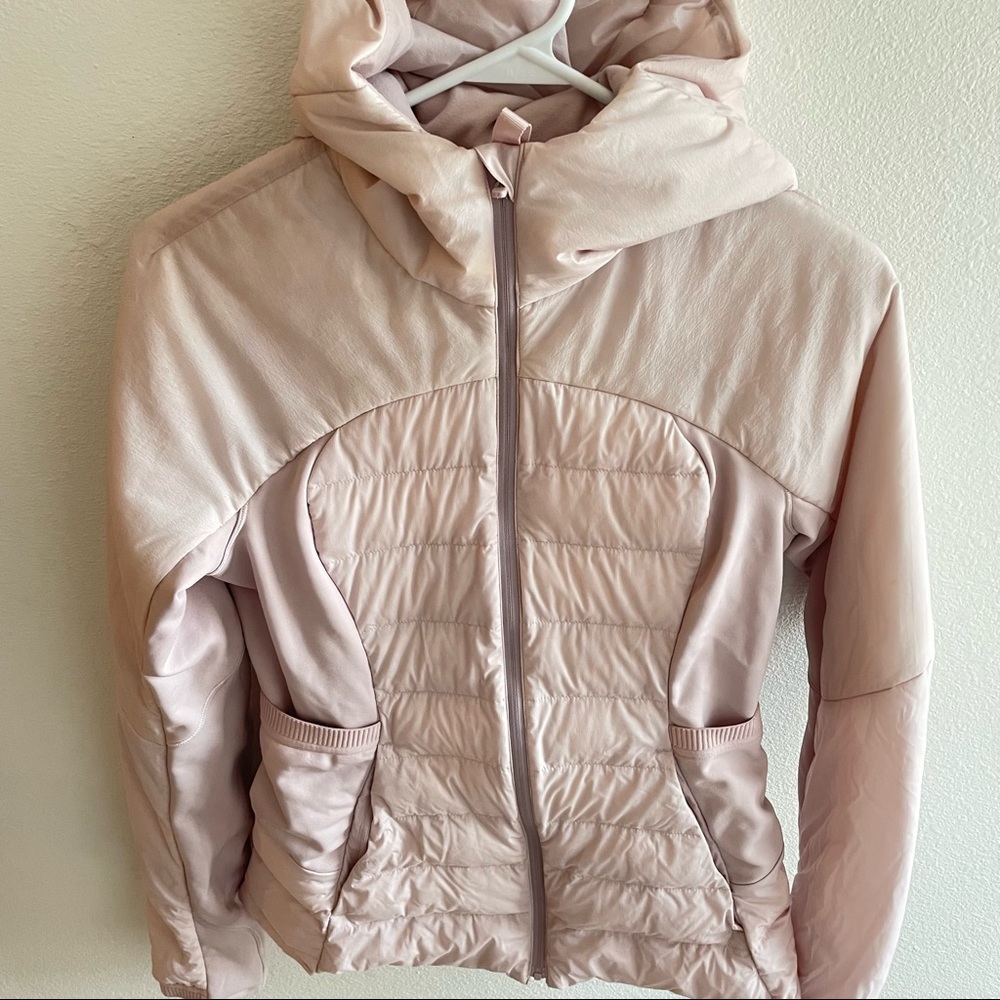 Lululemon Down For It All Jacket in dark chrome size 6